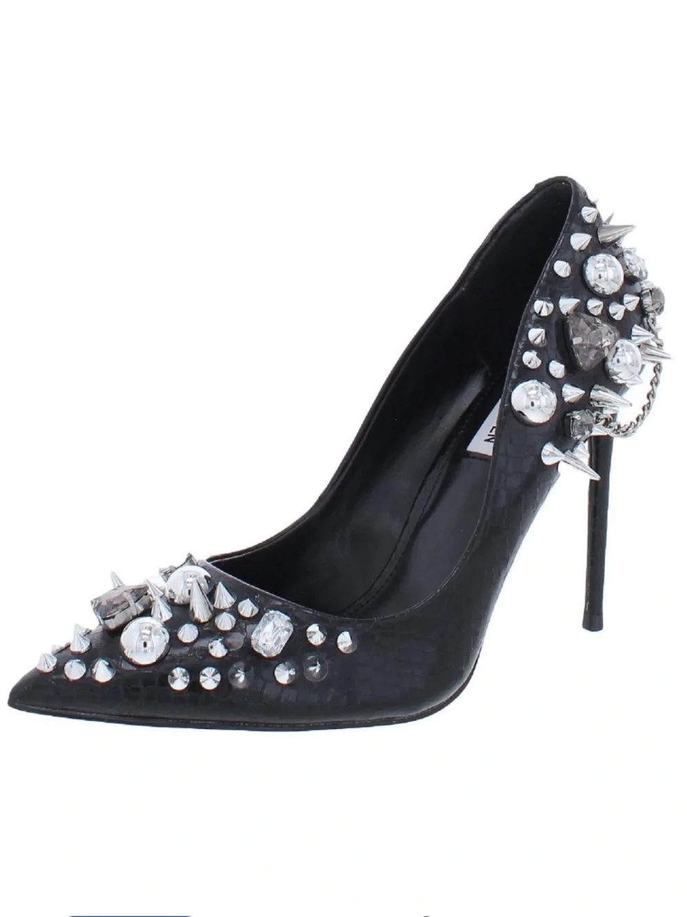 🆕{Steve Madden}Veronicka Spike & Crystal Embellished Pumps
